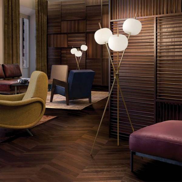 Lampadaire KUSHI FLOOR KUNDALINI by MEGALUX 33 bordeaux en gironde