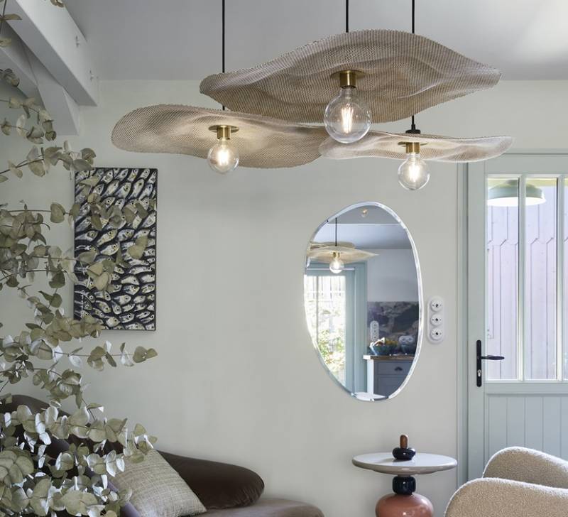 Suspension RIVAGE L MARKET SET luminaire Bordeaux par MEGALUX33