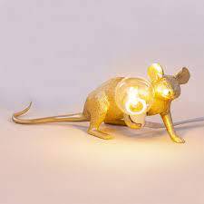 Mouse Lampe à poser Souris Or by MEGALUX33