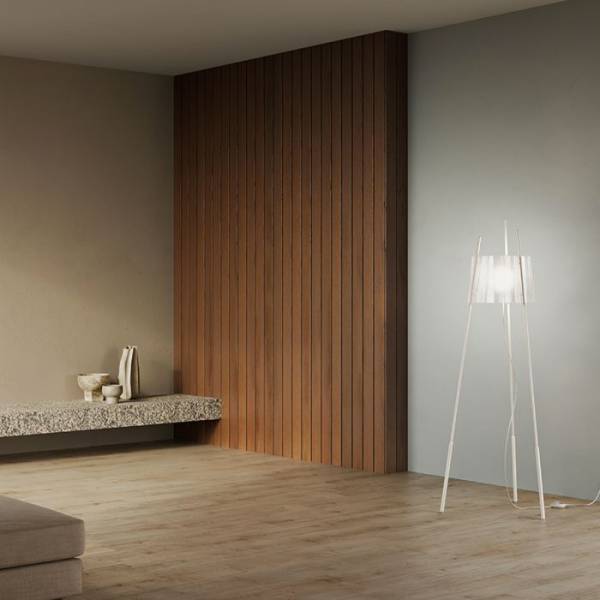 Lampadaire TYLA tiges rouges KUNDALINI MEGALUX33 BORDEAUX