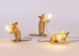 Mouse Lampe à poser Souris Or by MEGALUX33