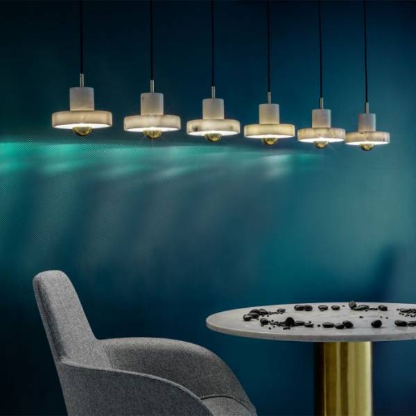 Suspension STONE de Tom Dixon by MEGALUX 33 Bordeaux luminaires