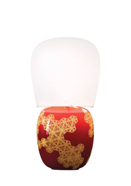 Lampe HIVE rouge Kundalini by MEGALUX 33 Bordeaux