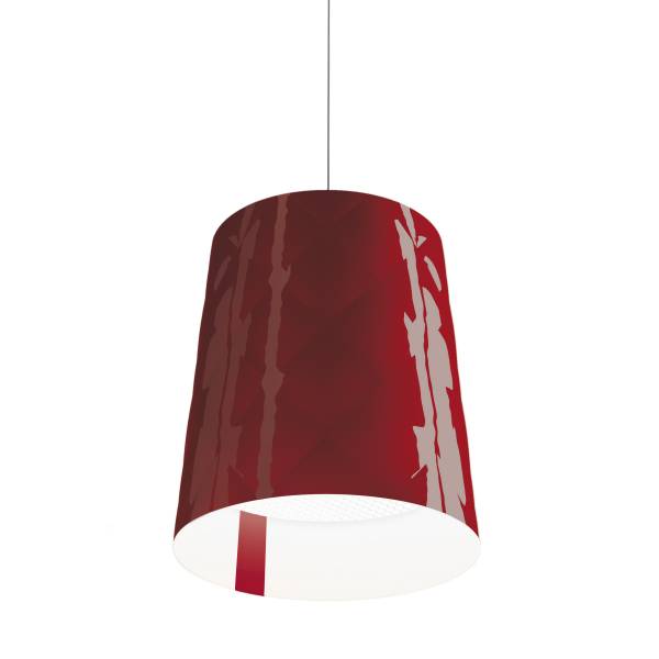 Suspension New York rouge Kundalini by MEGALUX 33 Bordeaux