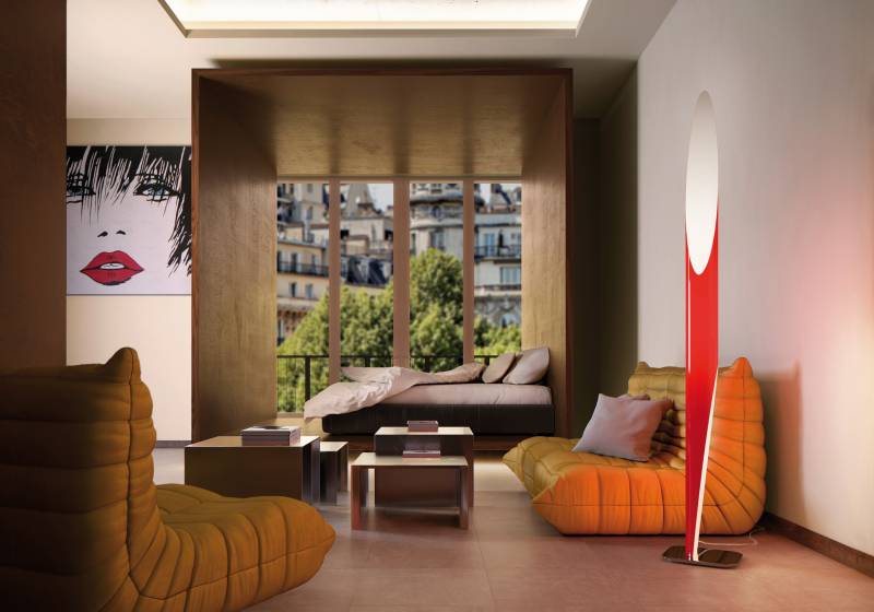 Lampadaire SHAKTI Kundalini by MEGALUX 33 Bordeaux