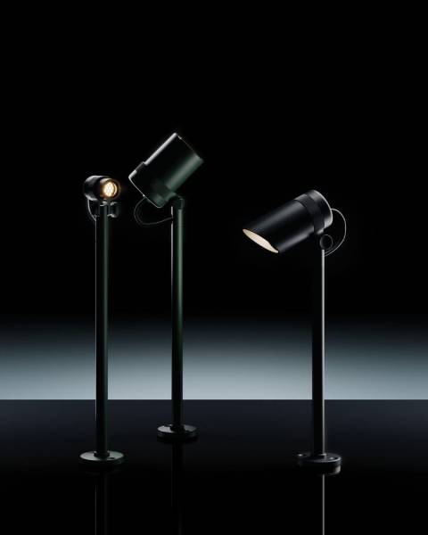 Borne projecteur extérieur FOCUS de marque LODES disponible chez MEGALUX 33 Bordeaux