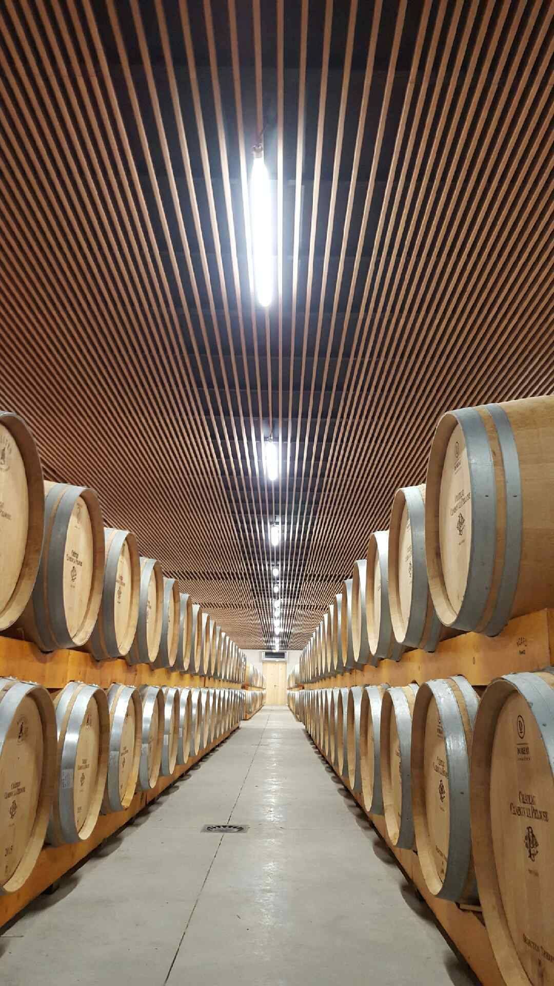 MG33 : Eclairage chai à barriques Château Cambon La Pelouse