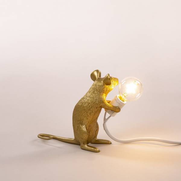 Mouse Lampe à poser Souris Or by MEGALUX33