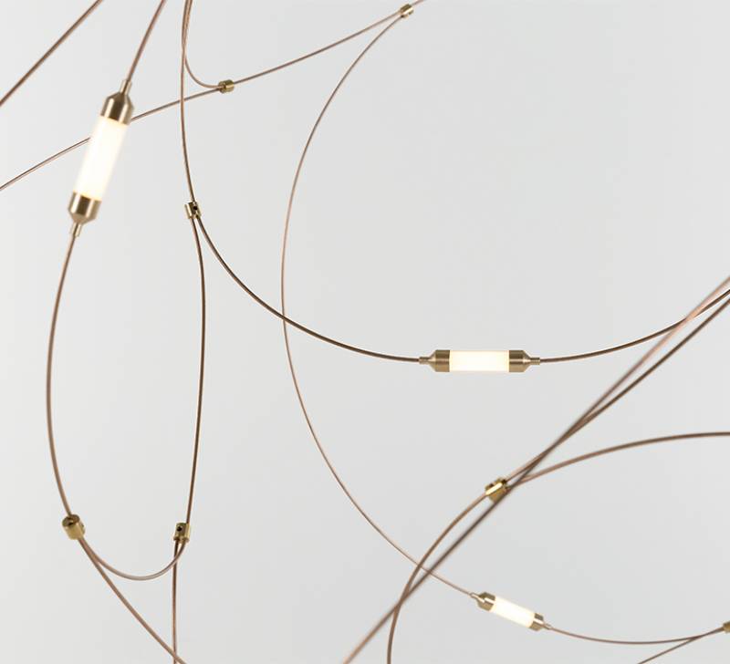 Détail suspension Flock of Light21 MOOOI by MEGALUX33 Bordeaux
