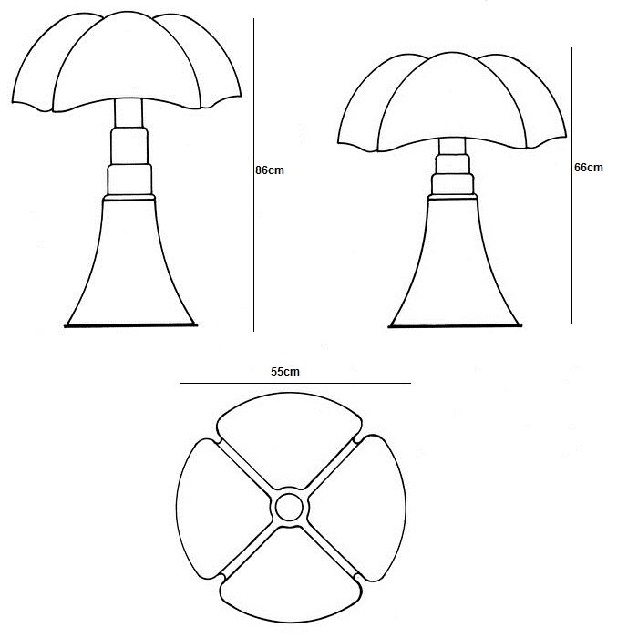 Lampe PIPISTRELLO Martinelli By MEGALUX 33