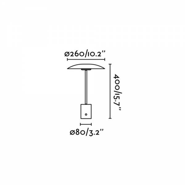 Dimensions lampe HOSHI by MEGALUX33