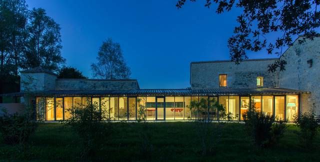 MG33 : Eclairage d'une galerie vitrée, Manoir du Mascaret