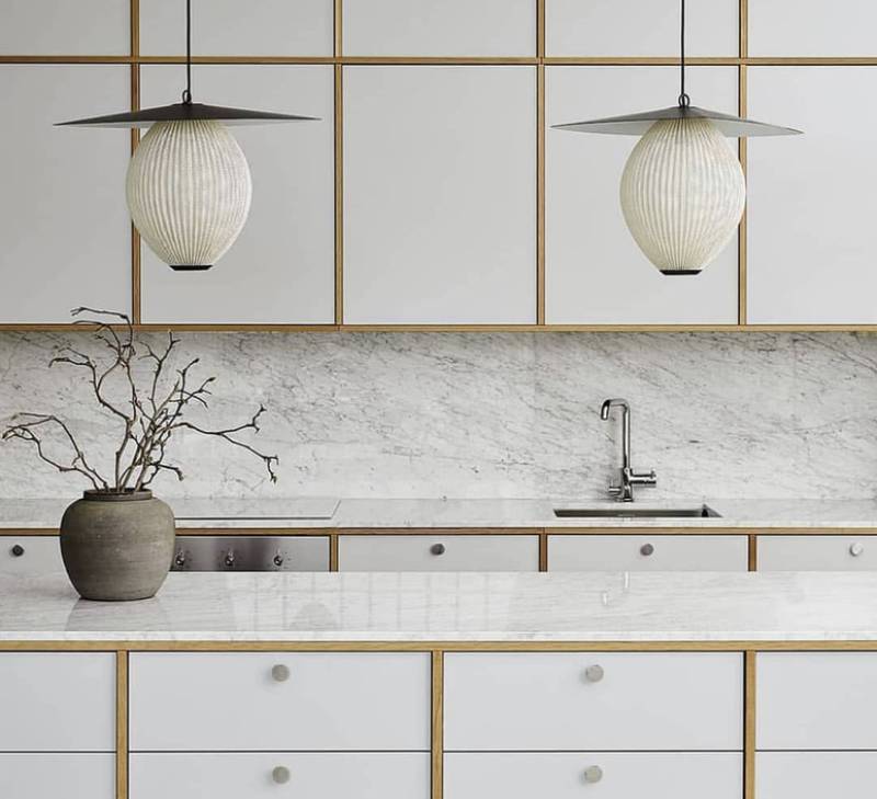 Suspension SATELLITE GUBI MEGALUX 33 Bordeaux